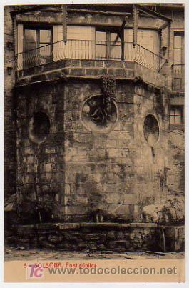 Postales: SOLSONA. FONT P&Uacute;BLICA. (THOMAS). - Foto 1