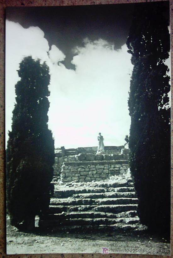 Postales: COSTA BRAVA AMPURIAS - Ediculo con la gran estatua de Asalepios, el Esculapio Latino