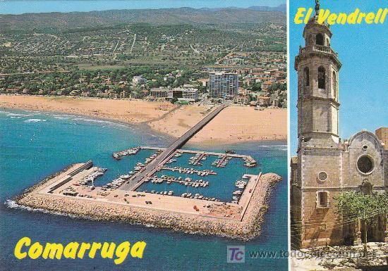 Postales: COMARRUGA- EL VENDRELL N&ordm;24,DIVERSOS ASPECTOS DE LA VILLA - Foto 1