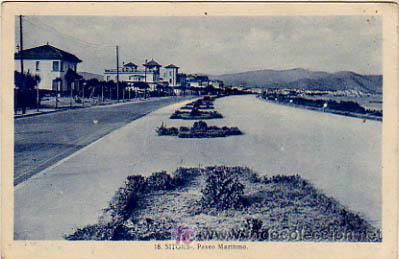 Postales: SITGES. PASEO MAR&Iacute;TIMO. (L. ROISIN). - Foto 1