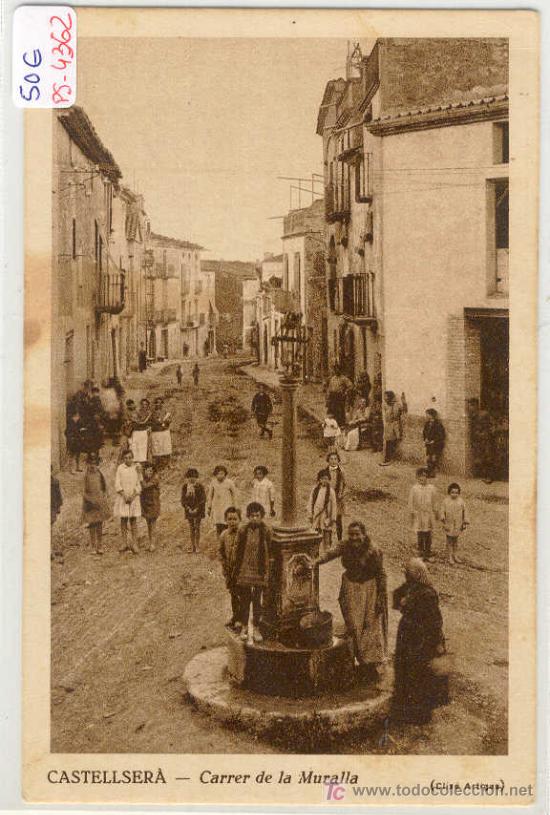 Postcards: (PS-4362)POSTAL DE CASTELLSERA(LLEIDA)-CARRER DE LA MURALLA