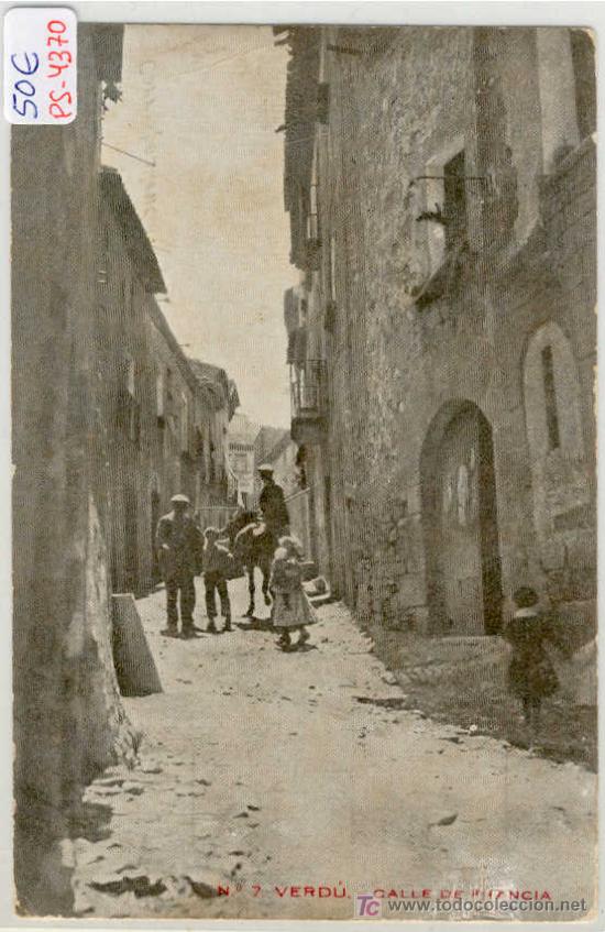 Postcards: (PS-4370)POSTAL DE VERDU(LLEIDA)-CALLE DE FRANCIA