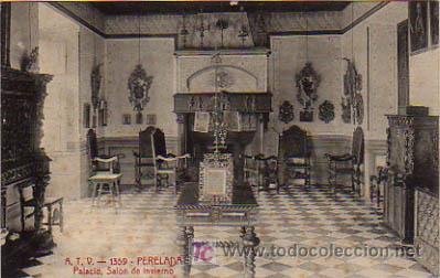 Cartoline: ATV - 1359. PERELADA. PALACIO. SAL&Oacute;N DE INVIERNO.