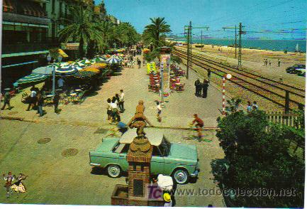 Postales: BADALONA  (Barcelona)  PASEO DEL GENERALISIMO - Foto 1