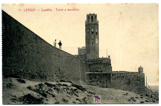 Postales: LERIDA , CASTILLO , TORRE Y MURALLAS , SOL Y BENET IMPRESOR , P20080