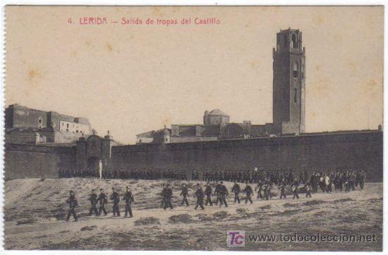Postales: Lleida - 4 Salida de tropas del Castillo - Foto 1