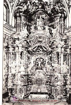 Postales: POSTAL DE SOLSONA MONASTIR DEL MIRACLE ALTAR MAJOR - Foto 1