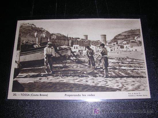 Postales: 20 TOSSA DE MAR ( COSTA BRAVA, PREPARANDO LAS REDES - Foto 1