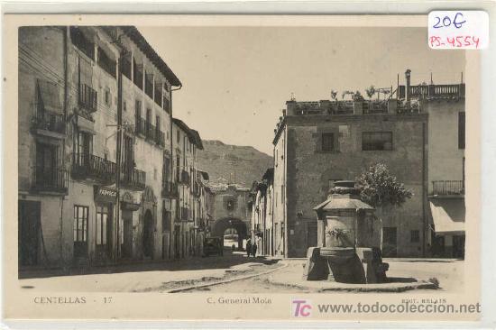Postkarten: (PS-4554)POSTAL DE CENTELLAS-CALLE GENERAL MOLA
