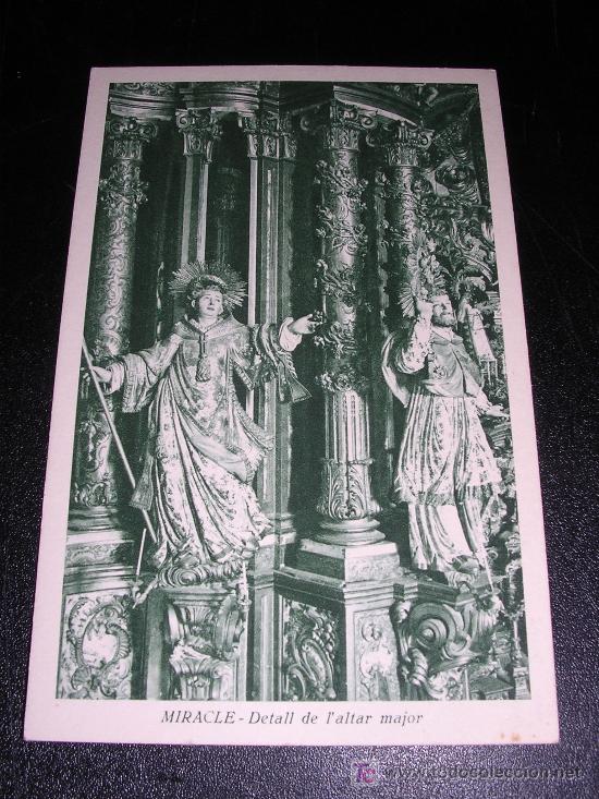 Postales: MIRACLE ( SOLSONA ) DETALL DE LALTAR MAJOR - Foto 1