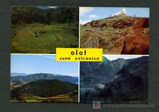 Postales: Olot. *-Diferents volcans* Sin datos editor. Circulada 1979. - Foto 1