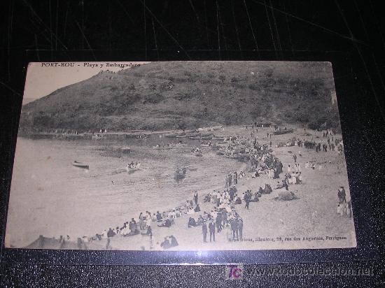 Postales: PORT-BOU - PLAYA Y EMBARCADERO - Foto 1