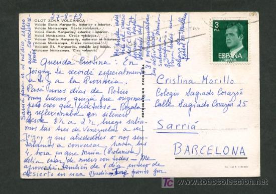Postales: Olot. *-Diferents volcans* Sin datos editor. Circulada 1979. - Foto 2