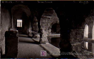 Postales: CALDES DE MONTBUY. TERMAS ROMANAS. (FOTOGR&Aacute;FICA).