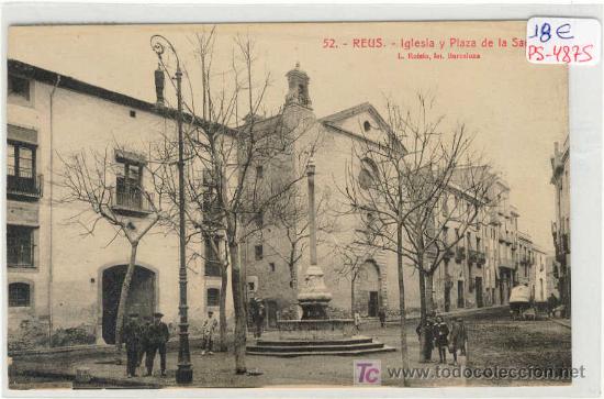 Postkarten: (PS-4875)POSTAL DE REUS(TARRAGONA)-IGLESIA Y PLAZA DE LA SANGRE