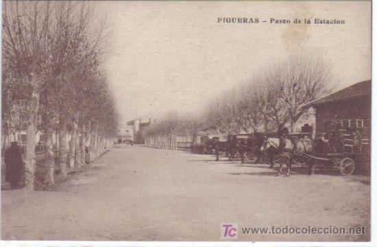 Postales: Figueres - Paseo de la Estaci&oacute;n - Foto 1