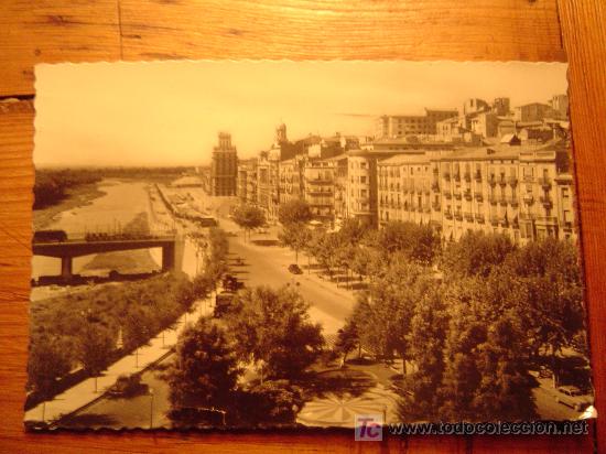 Postales: Postal de Lerida-25 Rio Segre y avenida de Blondel