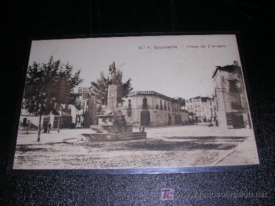 Postales: N.8 IGUALADA, PLA&Ccedil;A DE LANGEL - Foto 1