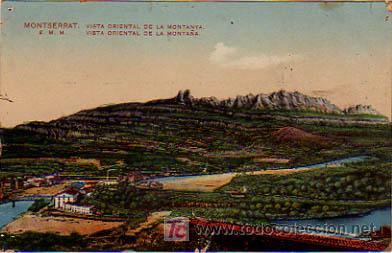 Cartoline: MONTSERRAT. VISTA ORIENTAL DE LA MONTANYA. (E.M.M)