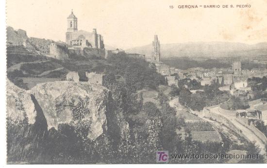 Postales: GIRONA BARRI SANT PERE - Foto 1