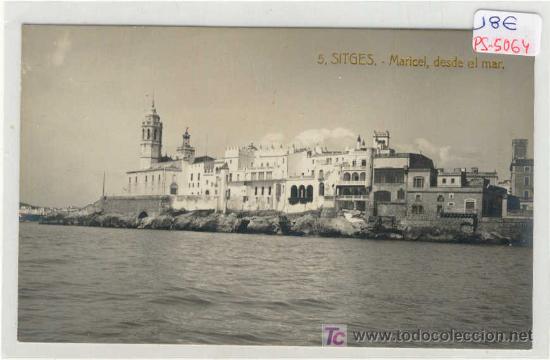 Postkarten: (PS-5064)POSTAL FOTOGRAFICA DE SITGES-MARICEL,DESDE EL MAR