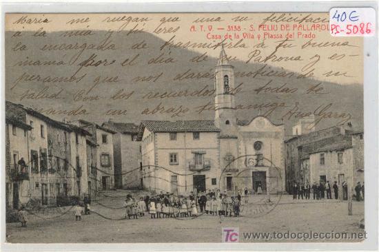 Postkarten: (PS-5086)POSTAL DE SAN FELIU DE PALLAROLS(GIRONA)-CASA DE LA VILA Y PLASSA DEL PRADO
