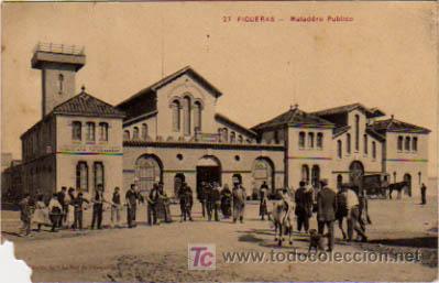 Postales: FIGUERES. MATADERO P&Uacute;BLICO. - Foto 1