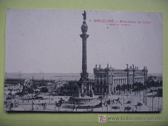 Postales: BARCELONA - MONUMENTO A COLON - Foto 1