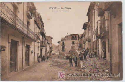 Postales: POSTAL DE OSOR, A LA PLAZA TOCANT LA GUITARRA - Foto 1