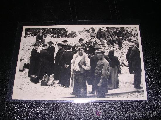 Postales: POST. FOTOGRAF.DESCARRILAMIENTO ENTRE LAS ESTACIONES DE AMPOSTA Y LA ATMELLA -J. CASTELLS, FOT.