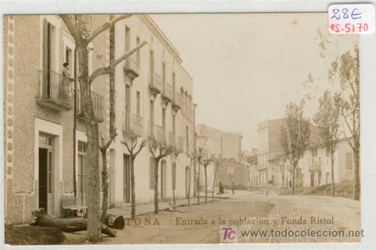 Postkarten: (PS-5170)POSTAL FOTOGRAFICA DE TONA-ENTRADA A LA POBLACION Y FONDA RISTOL