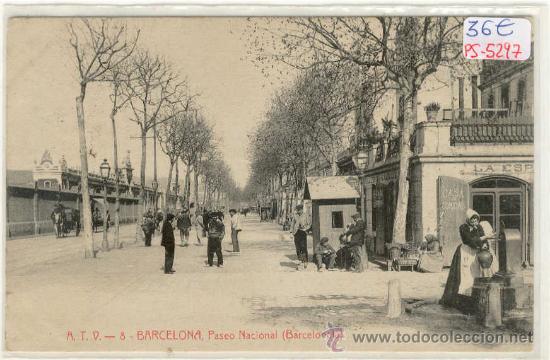 Postkarten: (PS-5297)POSTAL DE BARCELONA-PASEO NACIONAL(BARCELONETA)