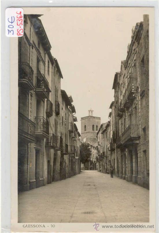 Postales: (PS-5366)POSTAL DE GUISSONA(LLEIDA)-CALLE BISBAL