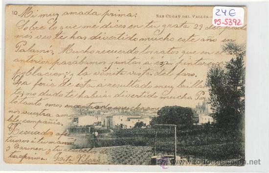 Postcards: (PS-5392)POSTAL DE SAN CUGAT DEL VALLES-VISTA GENERAL