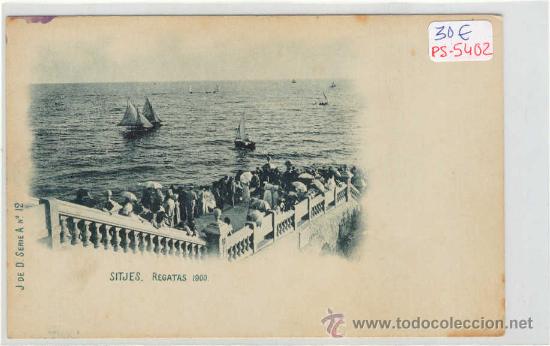 Postkarten: (PS-5402)POSTAL DE SITJES-SITGES-REGATAS 1900