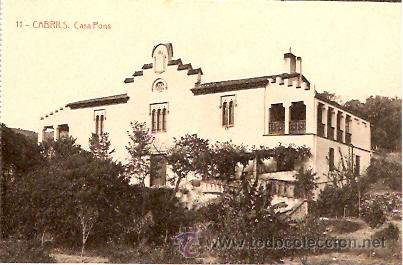 Postales: POSTAL CABRILS CASA PONS - Foto 1