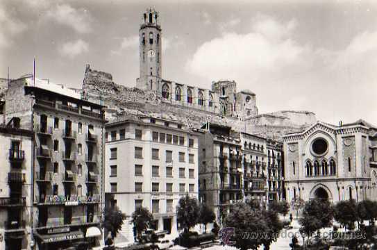 Postales: N.13 LERIDA , PLAZA DE ESPA&Ntilde;A