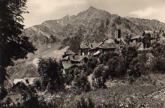 Postales: 216 VALLE DE BOHI ( LERIDA ) TABULL, VISTA GENERAL