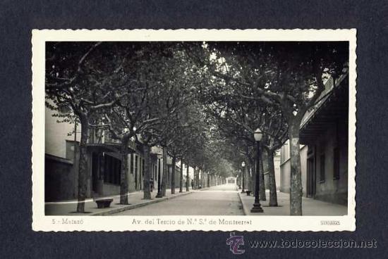 Postais: Postal de MATARO: Avinguda del Ter&ccedil; de Montserrat (Ed.Soberanas num.5)