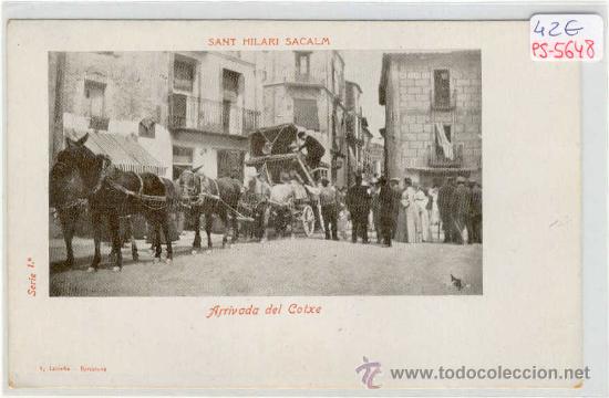 Postkarten: (PS-5648)POSTAL SANT HILARI SACALM-ARRIVADA DEL COTXE