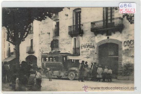Postcards: (PS-5663)POSTAL DE TREMP(LLEIDA)-LLEGADA DEL AUTOMOVIL