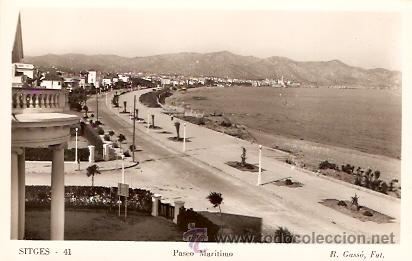 Postales: POSTAL SITGES 41 PASEO MARITIMO - Foto 1
