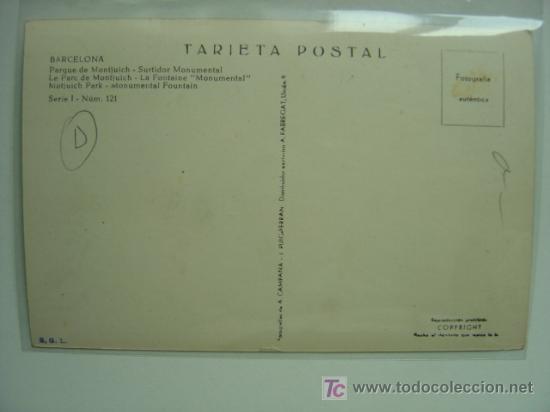 Postales: POSTAL BARCELONA - REF. L-27 - Foto 2