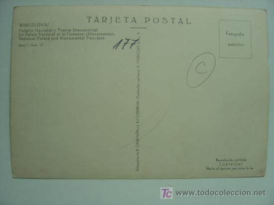 Postales: POSTAL BARCELONA - REF. L-18 - Foto 2