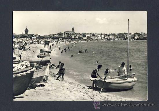 Postales: Postal de PALAMOS: La platja (Zerkowitz Serie II num.7)