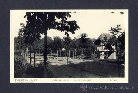 Postales: Postal de PUIGCERDA: Passeig del parc (Ed.Vigue C-9)