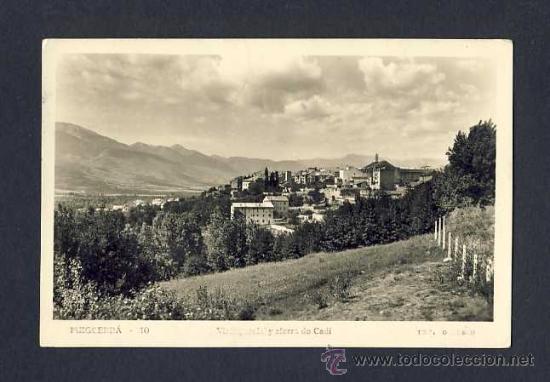 Postales: Postal de PUIGCERDA: Vista parcial i serra del Cadi (Ed.Domenech num.10)