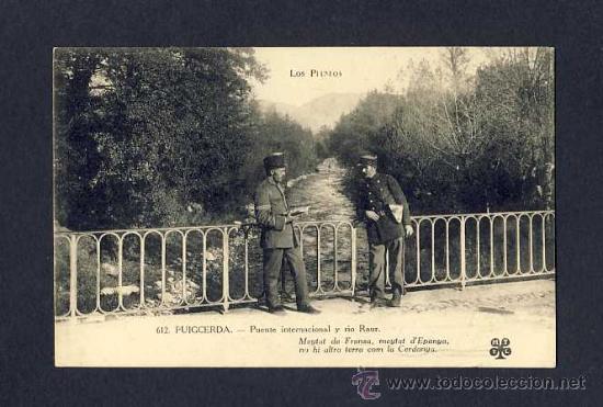 Postales: Postal de PUIGCERDA: Pont Internacional i riu Raur (MTIL num.612) (animada)