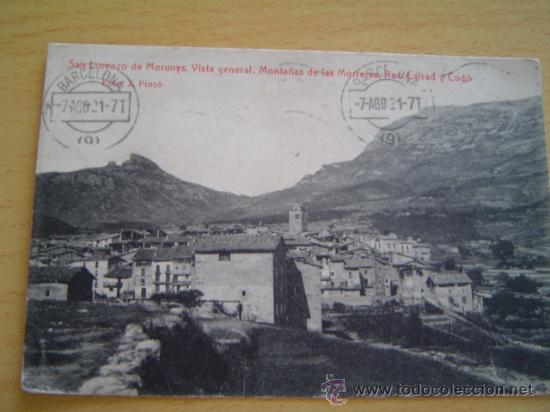 Postales: POSTAL SAN LORENZO DE MORUNYS