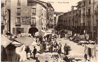 Postales: POSTAL RIPOLL PLAZA MERCADO - Foto 1